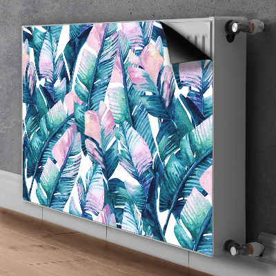 Decorative radiator cover Rainbow leaves