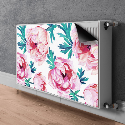 Printed radiator mat Poppy seed flower