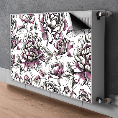 Magnetic radiator mat Roses