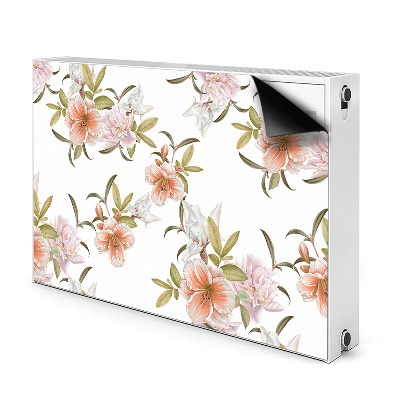 Magnetic radiator mat Spring flowers