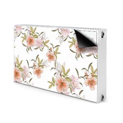 Magnetic radiator mat Spring flowers