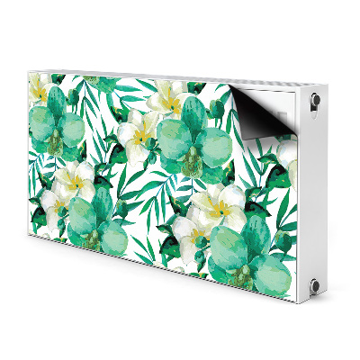 Decorative radiator mat Pastel flowers