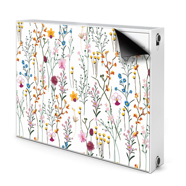 Decorative radiator mat Field flowers