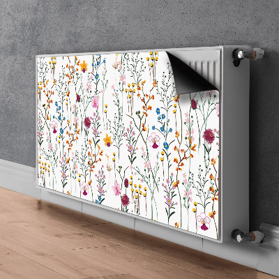 Decorative radiator mat Field flowers