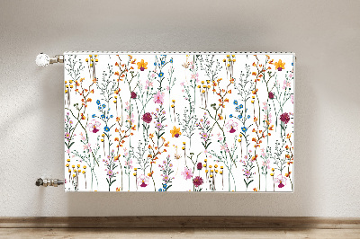 Decorative radiator mat Field flowers