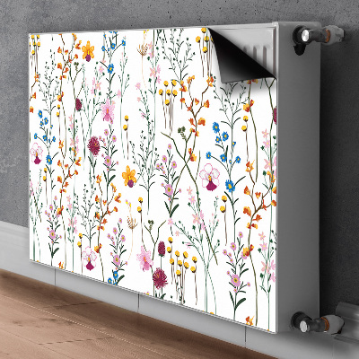 Decorative radiator mat Field flowers