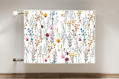 Decorative radiator mat Field flowers