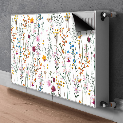 Decorative radiator mat Field flowers