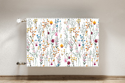 Decorative radiator mat Field flowers