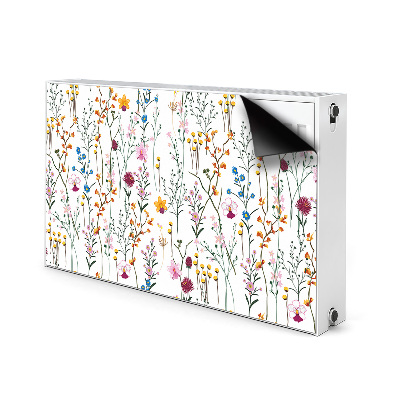 Decorative radiator mat Field flowers