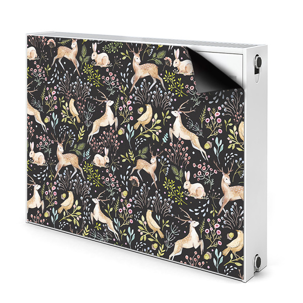 Magnetic radiator mat Forest animals