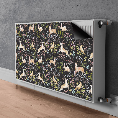 Magnetic radiator mat Forest animals