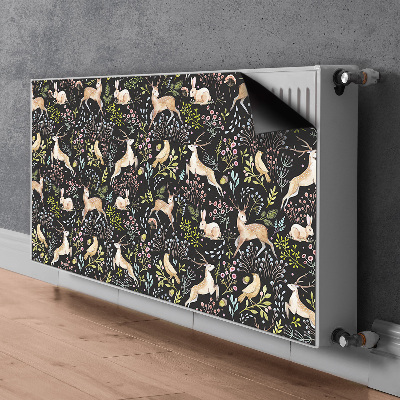 Magnetic radiator mat Forest animals