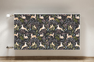 Magnetic radiator mat Forest animals