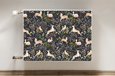 Magnetic radiator mat Forest animals