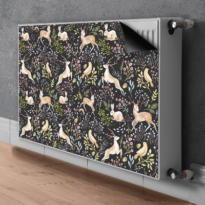 Magnetic radiator mat Forest animals