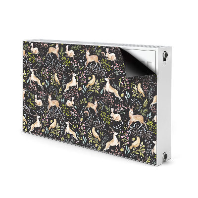 Magnetic radiator mat Forest animals