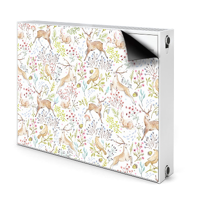 Printed radiator mat Wild animals