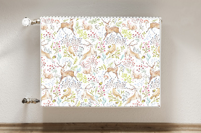 Printed radiator mat Wild animals