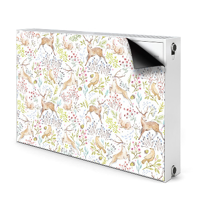 Printed radiator mat Wild animals