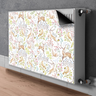 Printed radiator mat Wild animals