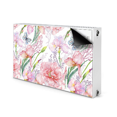 Printed radiator mat Peonies flowers