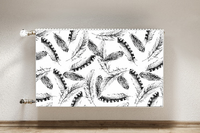 Decorative radiator mat Feathers