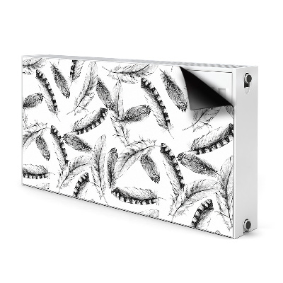 Decorative radiator mat Feathers