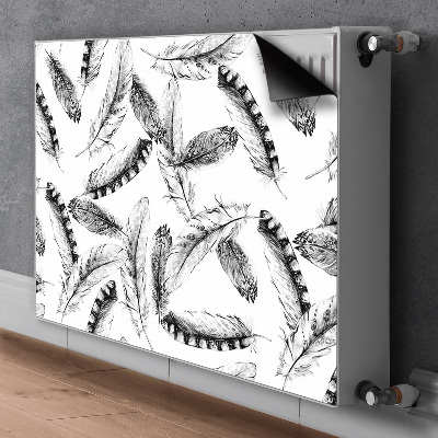 Decorative radiator mat Feathers