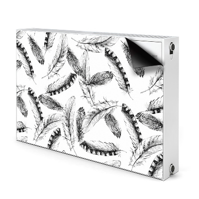 Decorative radiator mat Feathers