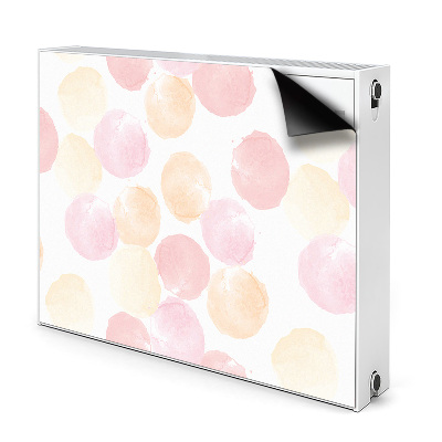 Decorative radiator mat Pastel dots