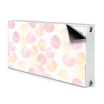 Decorative radiator mat Pastel dots