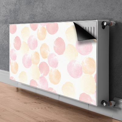 Decorative radiator mat Pastel dots