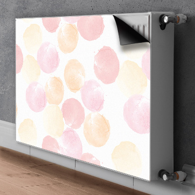 Decorative radiator mat Pastel dots