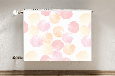 Decorative radiator mat Pastel dots