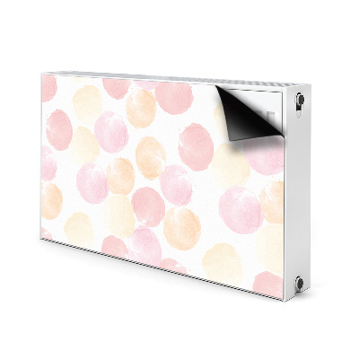 Decorative radiator mat Pastel dots