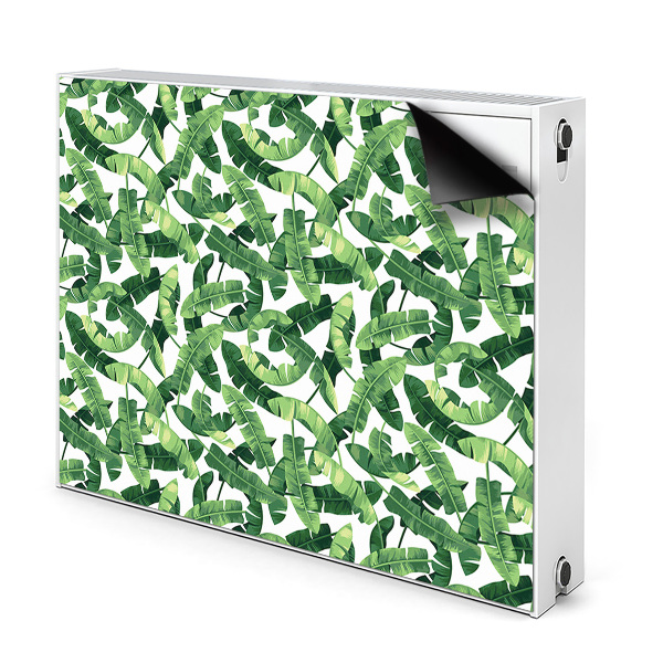 Magnetic radiator cover Tropical leaves