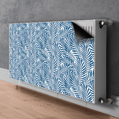 Magnetic radiator mat Geometric leaves