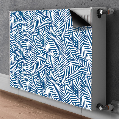 Magnetic radiator mat Geometric leaves