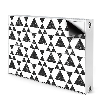 Radiator cover Black and white triangles