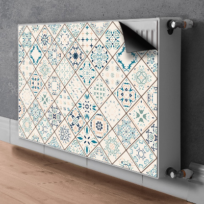 Decorative radiator cover Tile composition