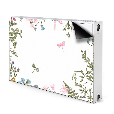 Magnetic radiator mat Spring flowers