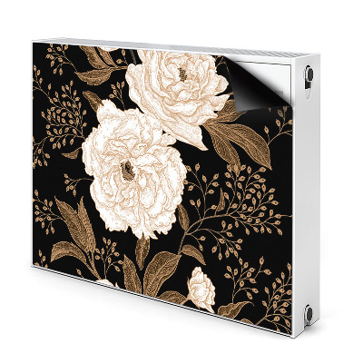 Magnetic radiator mat Retrostyle roses