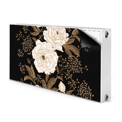 Magnetic radiator mat Retrostyle roses