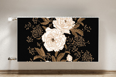 Magnetic radiator mat Retrostyle roses