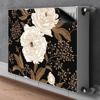 Magnetic radiator mat Retrostyle roses