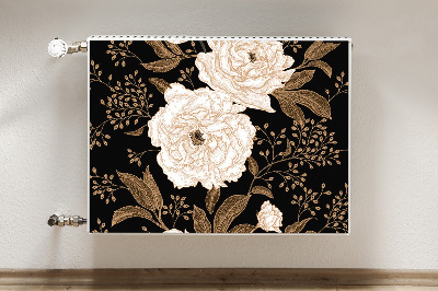 Magnetic radiator mat Retrostyle roses