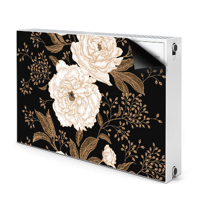 Magnetic radiator mat Retrostyle roses