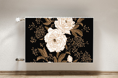 Magnetic radiator mat Retrostyle roses