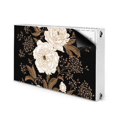 Magnetic radiator mat Retrostyle roses